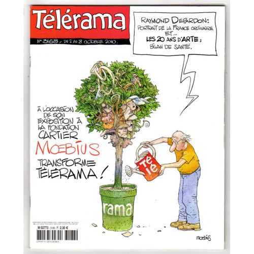 Telerama N°3168- Du 2 Au 8/10/210. Depardon, Moëbius.