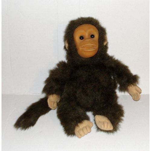 Peluche Singe Marionnette Chimpanzé Pouet Hosung Vintage 1994