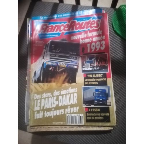 France Routes 135 De 1992 Guide Dakar,Blanchard,Freightliner Classic,Iveco Euro Tech Mp 440e42,
