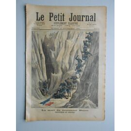 Le Petit Journal Supplément Illustré N° 42 Du 12/09/1891. La Mort Du Lieutenant Bujon, Découverte Du Cadavre. Le Départ De La Course Paris-Brest Devant Le Petit Journal.