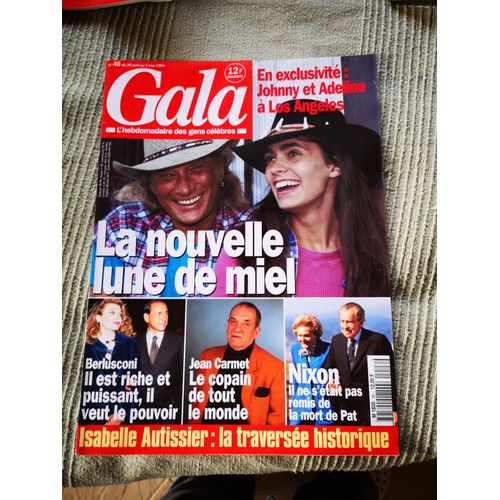 Gala N°46 28/4/1994 Johnny Adeline - B. Streisand - Depardieu Jean Carmet - Diana Ses Fils -Sophie Et Edward - Nixon- James Bond - Helen Et Sarah Cour D'angleterre- Ayrton Senna- Dalida- Villa Medicis