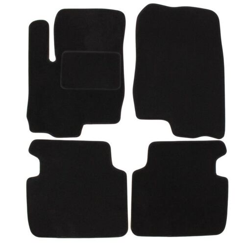 Tapis De Sol - Mitsubishi - Colt 2002-2012 - Velours Noir - Antidérapant - Sur Mesure