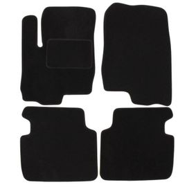 Tapis De Sol Noir Velours Sur Mesure Pour Mitsubishi Colt 2002-2012, Ajustement Précis, Renforcée Dans La Zone De La Pédale