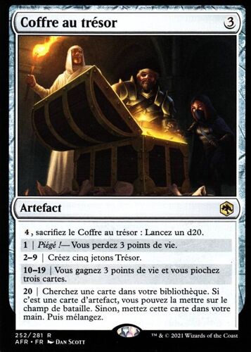 Coffre Au Trésor - Mtg - Dungeons & Dragons - Aventures Dans Les Royaumes Oubliés - R - 252/281