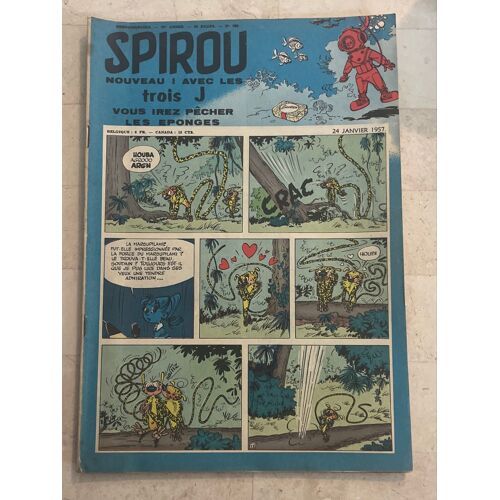 Spirou Hebdo N°980 - 20e Année - Nouveau ! Avec Les Trois J, Vous Irez Pêcher Les Éponges -