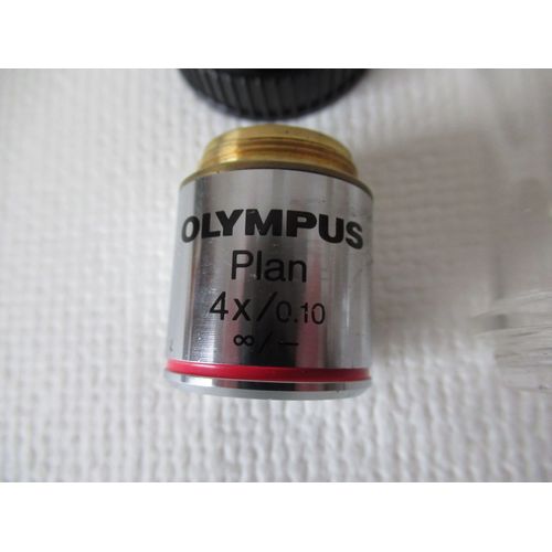 Objectif de microscope OLYMPUS Plan 4X/0,10 , infini/-.