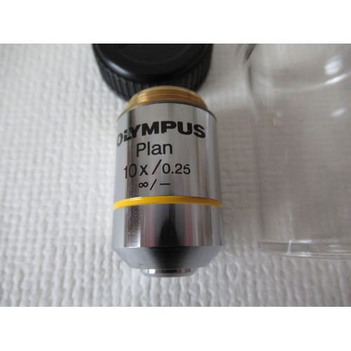 Objectif de microscope OLYMPUS Plan 10X/ 0,25 , infini/-.