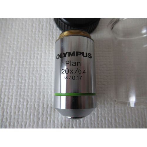 Objectif de microscope OLYMPUS Plan 20X/0,4 , infini/0,17.