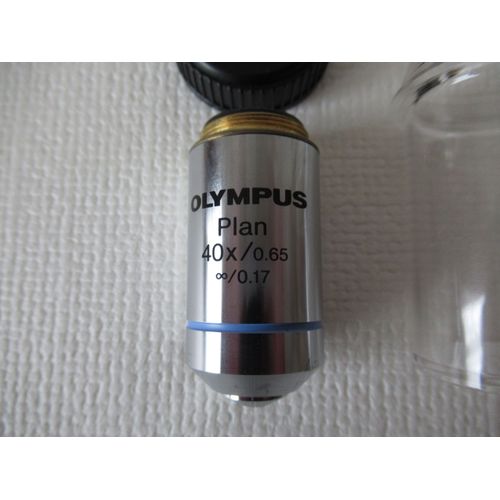 Objectif de microscope OLYMPUS Plan 40X/0,65, infini/0,17.