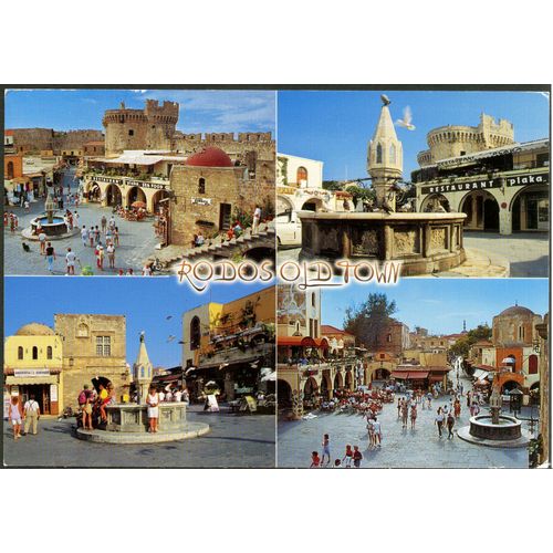 Carte Postale Rodos Old Town Grèce