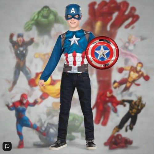 Marvel Captain America Costume Accessories Dress-Up Set