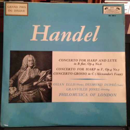 Georg Friedrich Händel (George Frederic Haendel): Lute And Harp Concerto Op 4 N°6, Concerto Pour Harpe Op 4 N°5. Concerto Grosso (Luth) 