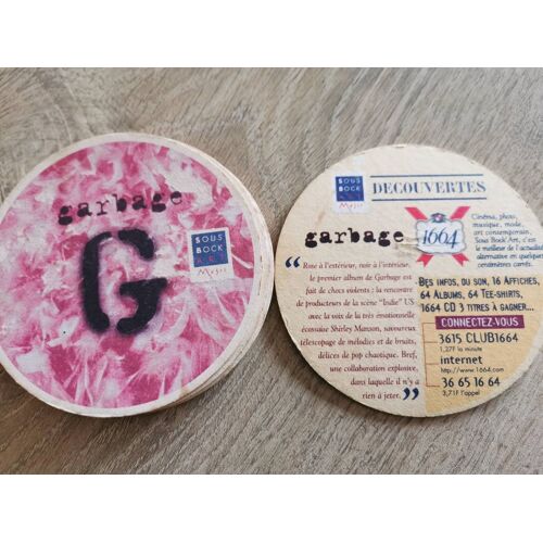 Lot 5 Dessous De Verre Garbage