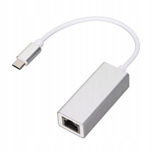Adaptateur Ethernet USB C vers RJ45 Argent