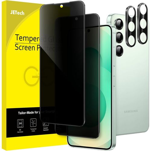 Protection D'écran Anti-Espion Pour Samsung Galaxy S25+ / S25 Plus 5g Avec Protecteur D'objectif De Caméra, Film En Verre Trempé Compatible Avec Empreinte Digitale Id, Lot De 2 Chacun