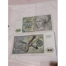 Billet, République Fédérale Allemande, 20 Deutsche Mark1980-01-02....... 1961