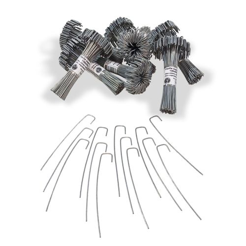 Agrafes galvanisées pour grillage agrofibre et anti-mole (100 pcs)