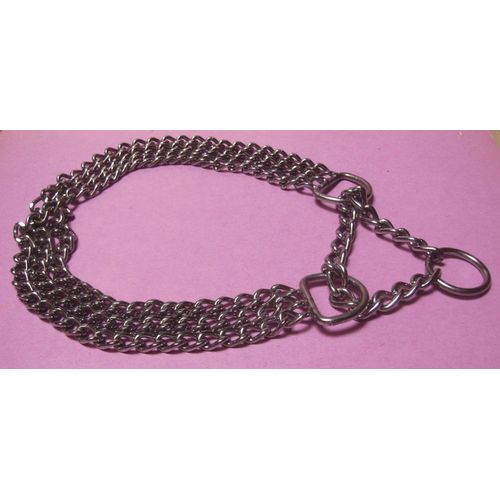 Collier Semi Étrangleur - Chaîne Chromée Triple