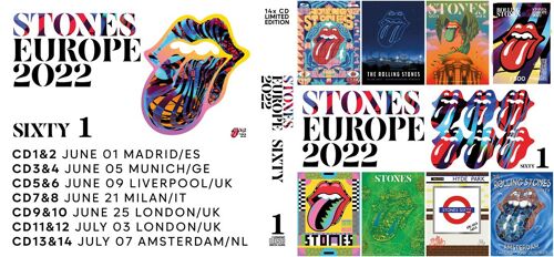 14cd Box - Rolling Stones - Europe 2022 Tour Part 1