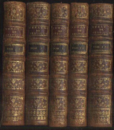 Theatre De Destouches - 5 Tomes Prault Pere 1745