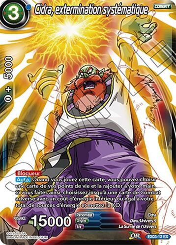 Dragon Ball Super - Ex03-12 Brillante - Cidra, Extermination Systématique