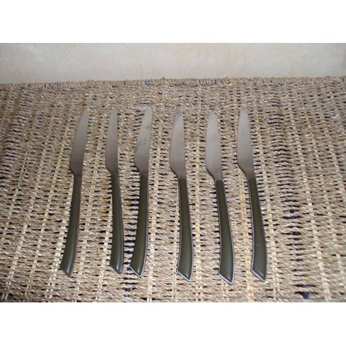 6 Couteaux+6 Cuillères À Soupe "Absolument Maison"