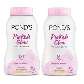 2 X 50g Ponds Pinkish Glow Translucent Powder Oil Spot Blemish Control Avec Protection Uv Pour Le Corps Et Le Visage 