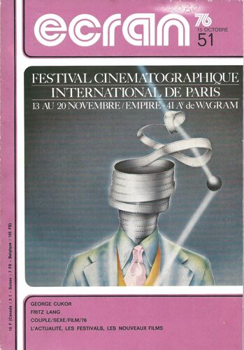 Ecran 76 - 51 - G. Cukor - Fritz Lang - Couple Sexe Film - Octobre 1976