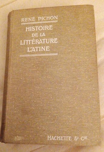 René Pichon, Histoire De La Littérature Latine