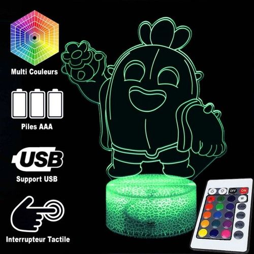 Lampe 3d / Veilleuse Brawl Stars Spike