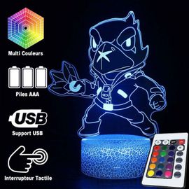 Lampe 3d / Veilleuse Brawl Stars Corbac