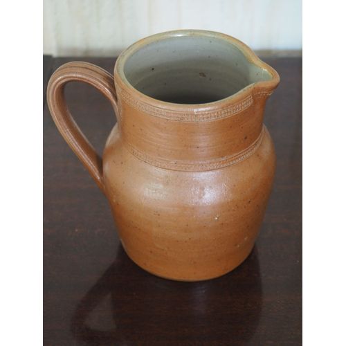 Pot En Grès Marron - Hauteur 14 Cm