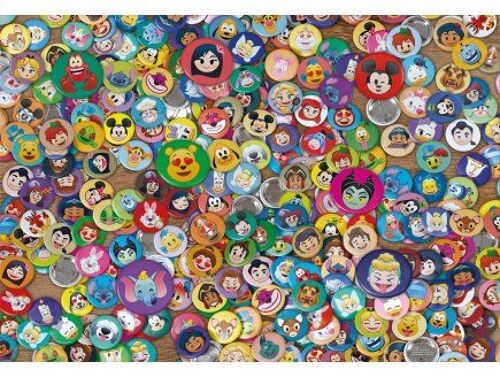Puzzle Adulte Impossible Mickey Et Ses Amis - 1000 Pieces - Set Collection Disney + 1 Carte - Minnie Alice Dumbo Cendrillon