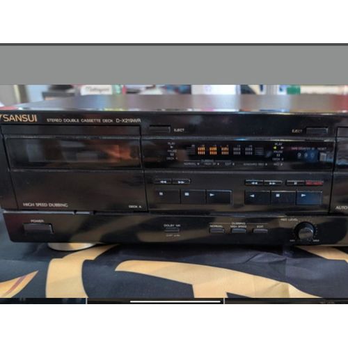 Platine Double Cassette Audio Marque Sansui Model D-X219 WR
