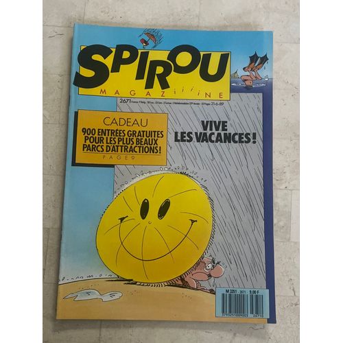Spirou Magazine N°2.671 - 52e Année - Vive Les Vacances ! - 