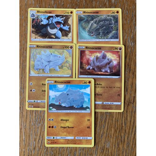 (2843) 4x Rhinocorne + Rhinoféros (Pokemon)