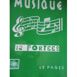 Cahier De Musique 12 Portées 48 Pages Référence Cm48-12