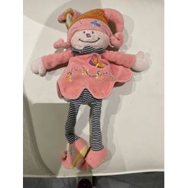 Doudou Fée Catimini Papillon Brodee