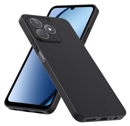 Coque pour Realme C61 / C63 / Narzo N63 - housse etui silicone gel fine + film ecran - NOIR