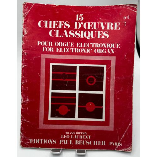 Chefs D'?Uvre Classiques Pour Orgue Blectronique For Electronic Organ N 3