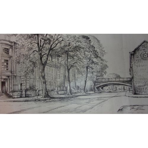 Gravure De John Grain Friar Gate Derby Avec Un Tirage Limité À 150 Exemplaires