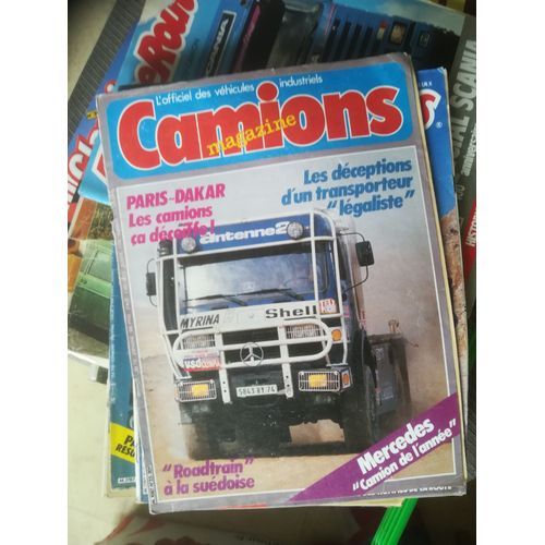 Camions Magazine 22 De 1985 Lombard,Mercedes 1114,Man 40.440 Dfat,Koenig,Dakar,Liebherr D904,D906,Toyota Hiace Diesel