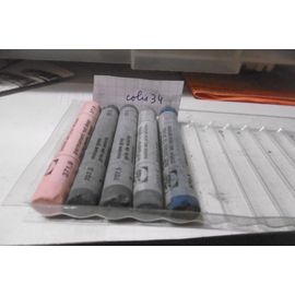Craies Pastels Secs Rembrandt Lot De 5 Dégradé Gris Colis 34