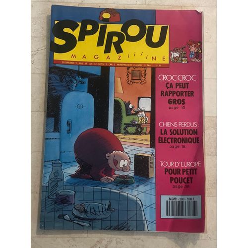 Spirou Magazine N°2.743 - 52e Année - Croc Croc : Ça Peut Rapporter Gros (Tom Carbon) -