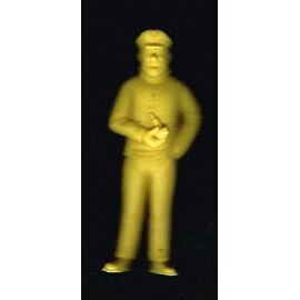 Figurine Tintin Monochrome Belvision / Esso - Le Capitaine (rouge) - Occasion Comme Neuf