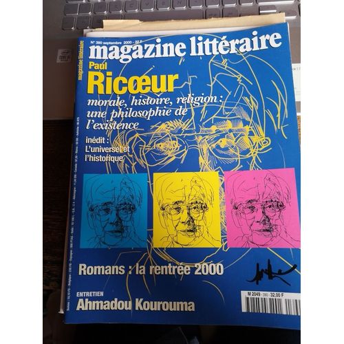 (Emmanuel Macron) Magazine Littéraire, N° 390, Septembre 2000, Paul Ric?Ur