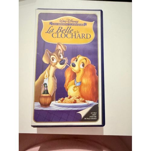 Cassette Vhs Disney La Belle Et Le Clochard - Les Grands Classiques Rare