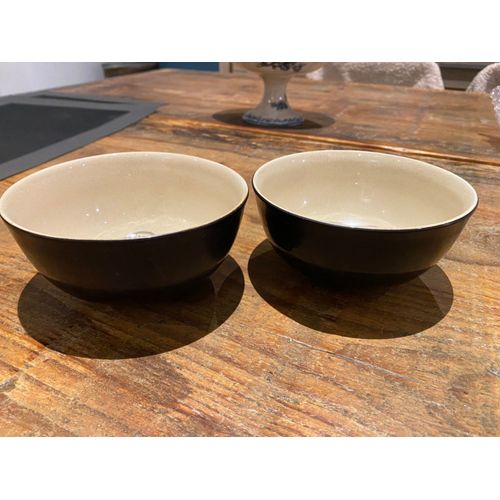 2 Bols En Céramique, Motif Floral