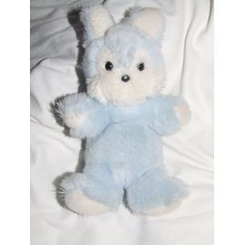 Lapin Nounours Bleu Blanc