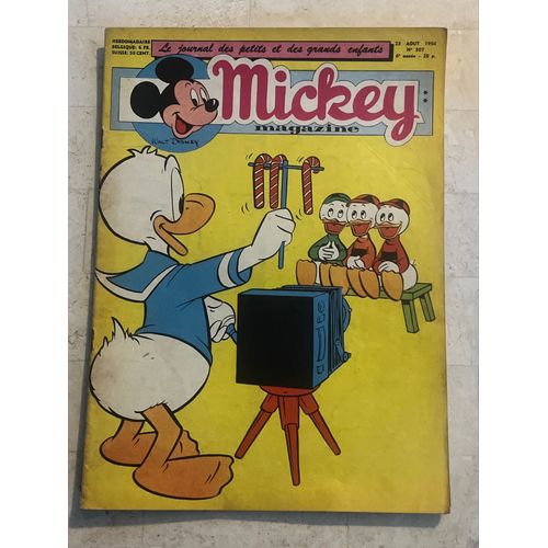 Mickey Magazine N°307 - 6e Année - Août 1956 - Le Journal Des Petits Et Des Grands Enfants - 